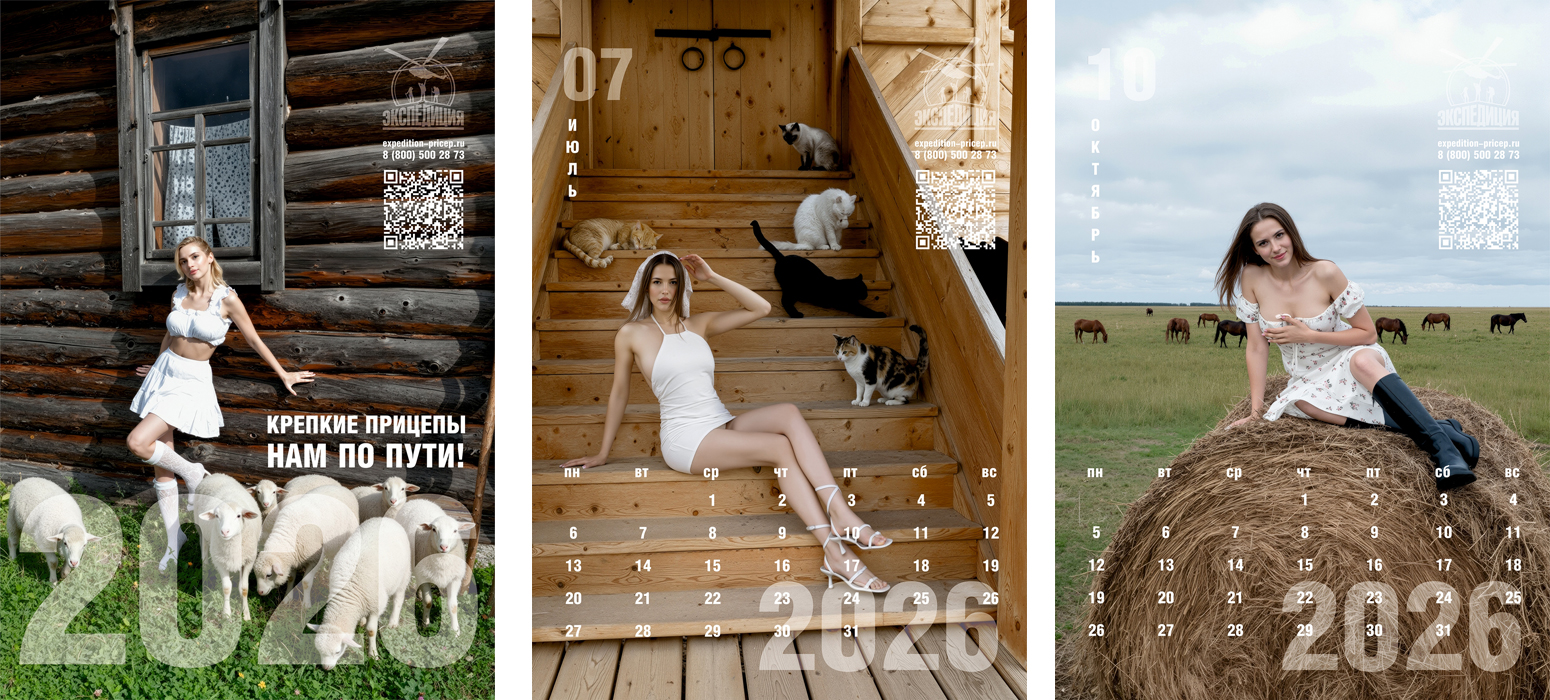 Художественный календарь от прицепов «Экспедиция»